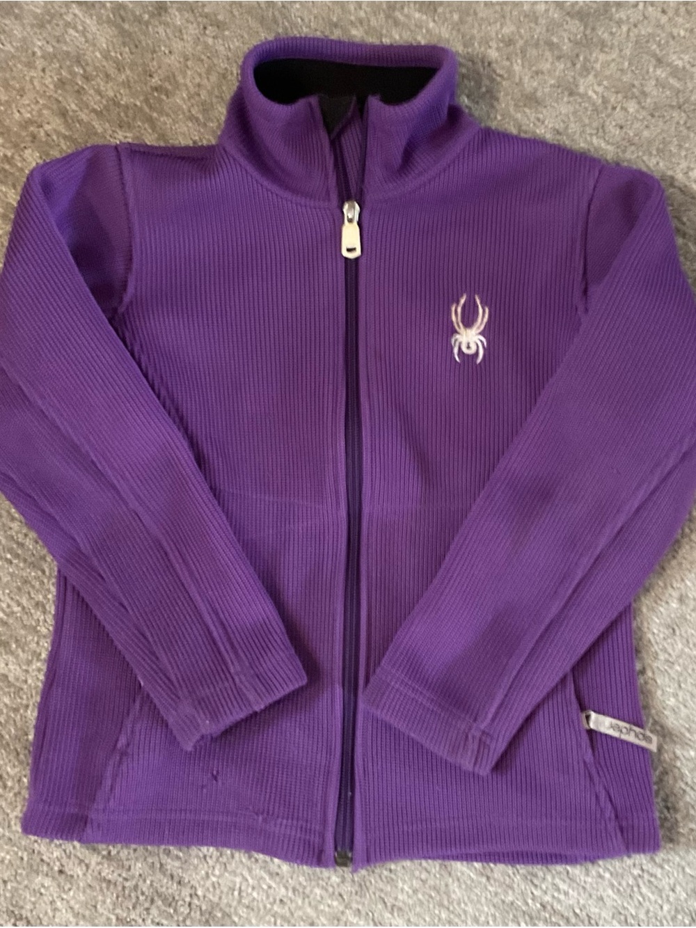 Purple Spyder Full-Zip small in kids